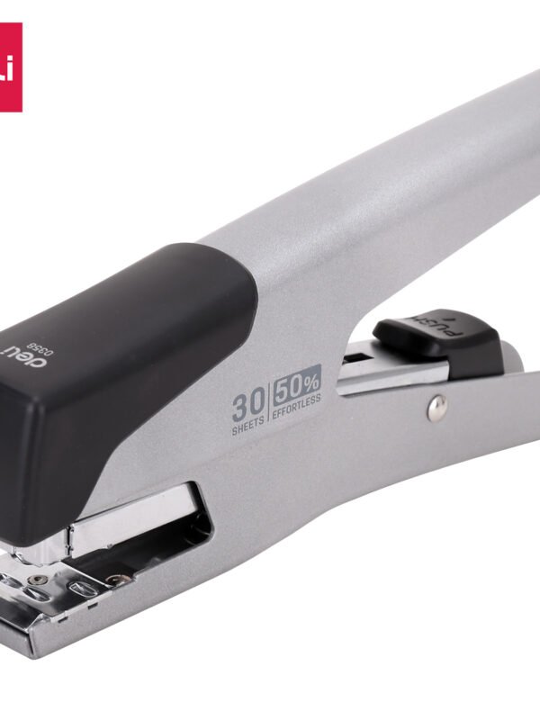 E0358-1 ديلي خرازة كماشة معدن - قياس 24/6 & 26/6 - سعة 30 ورقة - أسود / فضي - E0358